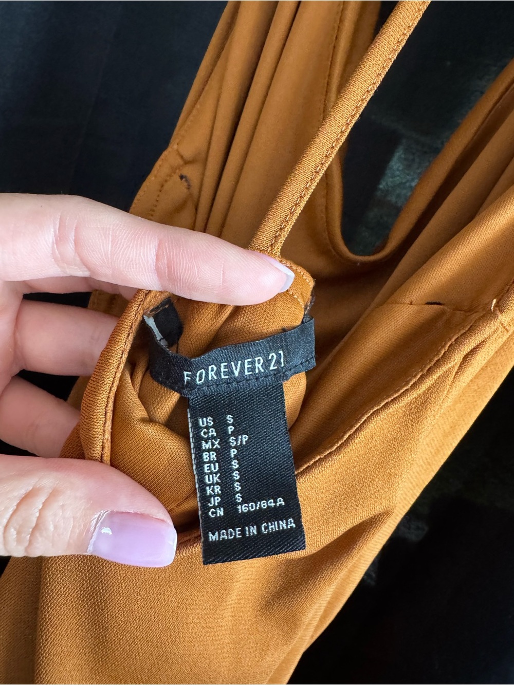 Forever21 Cowl Neck Slip Dress in Mustard - Women - Picture 3 of 3